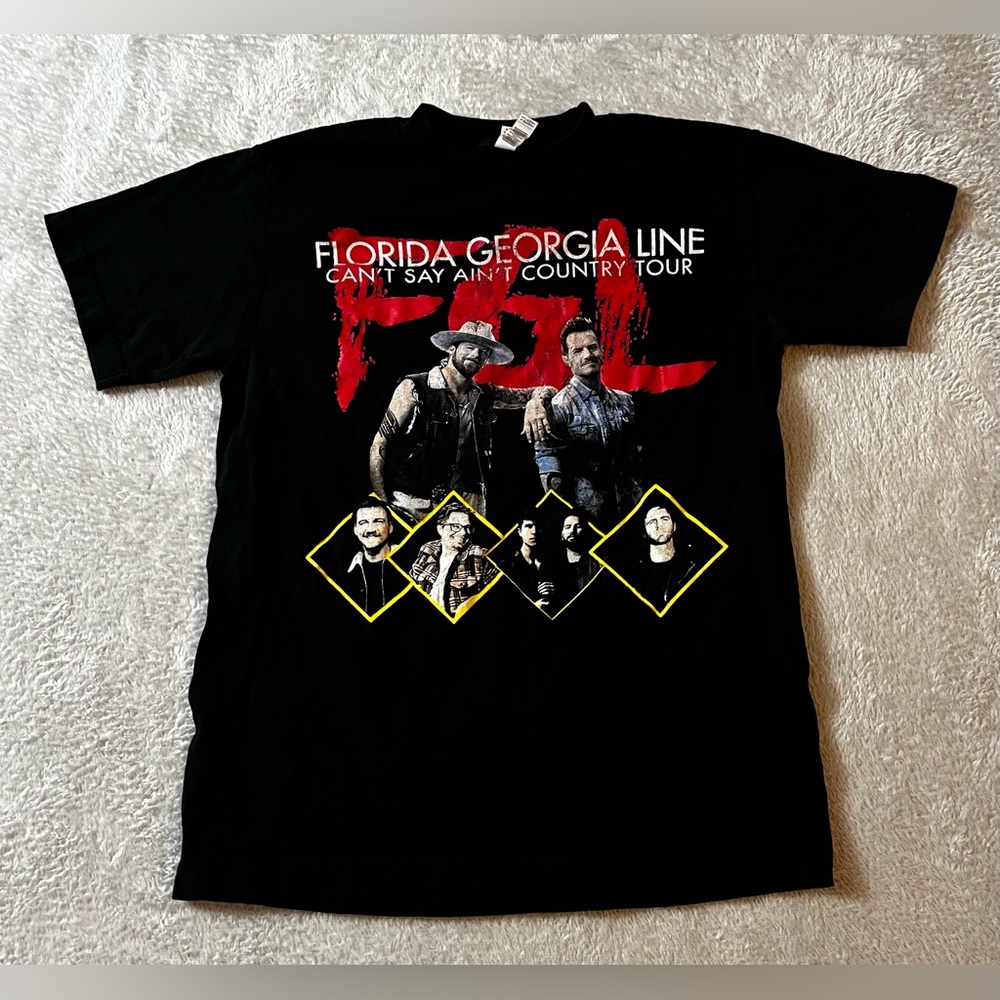 Gildan Black Florida Georgia Line Tour T-Shirt
